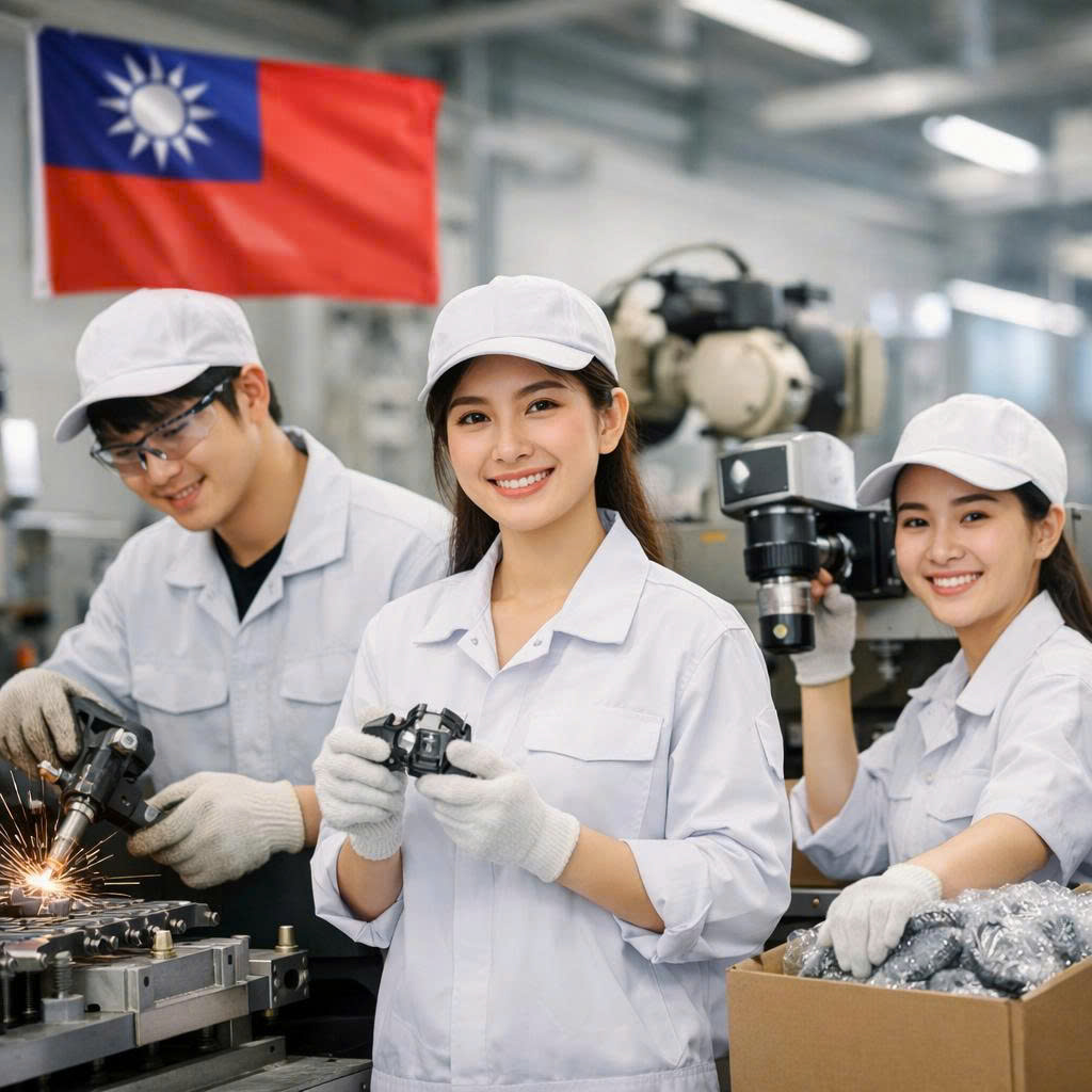 Nhà máy Cao Kiện tuyển 14 nam nữ sản xuất linh kiện ô tô tại Đài Loan - Lương cao - Chế độ tốt.